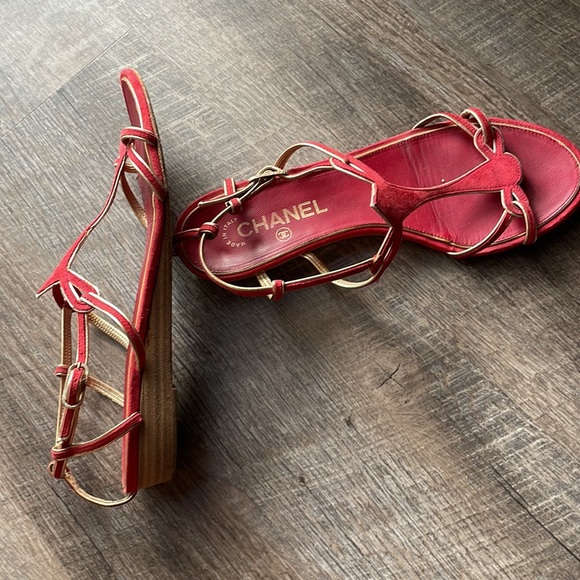 Chanel Red Sandals - Picture 11 of 11